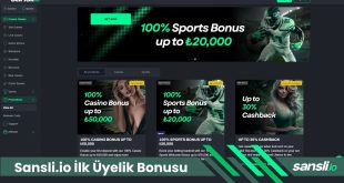 Sansli.io İlk Üyelik Bonusu